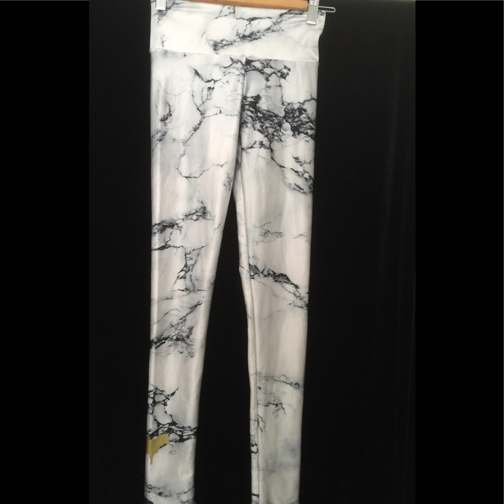 Goldsheep White Marble Leggings XS - Picture 2 of 5